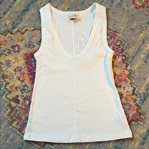 Universal Thread Cream Ribbed Tank Top